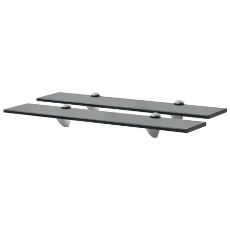 Floating shelves 2 units glass 8 mm 60x10 cm by vidaXL, Shelves and shelves - Ref: Foro24-3051505, Price: 28,71 €, Discount: %
