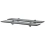 Floating shelves 2 units glass 8 mm 60x10 cm by vidaXL, Shelves and shelves - Ref: Foro24-3051505, Price: 28,71 €, Discount: %