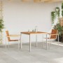 Conjunto de Comedor de Jardín 3 pcs Madera Sólida de Acacia