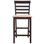 Stehtisch und 4 Barhocker braunes Holz von vidaXL, Möbelsets für Küchen und Esszimmer - Ref: Foro24-271833, Preis: 390,10 €, ...