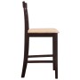 Stehtisch und 4 Barhocker braunes Holz von vidaXL, Möbelsets für Küchen und Esszimmer - Ref: Foro24-271833, Preis: 390,10 €, ...