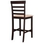 Stehtisch und 4 Barhocker braunes Holz von vidaXL, Möbelsets für Küchen und Esszimmer - Ref: Foro24-271833, Preis: 390,10 €, ...