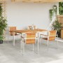 Conjunto de Comedor de Jardín 5 pcs Madera Sólida de Acacia