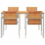 Conjunto de Comedor de Jardín 5 pcs Madera Sólida de Acacia
