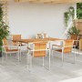 Conjunto de Comedor de Jardín 7 pcs Madera Sólida de Acacia