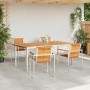 Conjunto de Comedor de Jardín 5 pcs Madera Sólida de Acacia