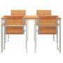 Conjunto de Comedor de Jardín 5 pcs Madera Sólida de Acacia