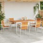 Conjunto de Comedor de Jardín 7 pcs Madera Sólida de Acacia