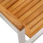 Conjunto de Comedor de Jardín 7 pcs Madera Sólida de Acacia