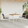 Conjunto de Comedor de Jardín 3 pcs Madera Sólida de Acacia