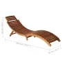 Set of sun loungers with table 3 pieces solid acacia wood by vidaXL, Loungers - Ref: Foro24-279160, Price: 290,00 €, Discount: %