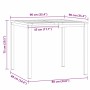 Conjunto de Comedor de Jardín 5 pcs Madera Sólida de Acacia