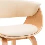 Esszimmerstühle, 2 Stück, gebogenes Holz und cremefarbenes Kunstleder von vidaXL, Essstühle - Ref: Foro24-278730, Preis: 421,...