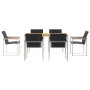 Conjunto de Comedor de Jardín 7 pcs Madera Sólida de Acacia