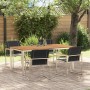 Conjunto de Comedor de Jardín 5 pcs Madera Sólida de Acacia