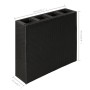 Tall planter with 4 pots 2 pcs black synthetic rattan by vidaXL, Pots and planters - Ref: Foro24-279082, Price: 394,41 €, Dis...