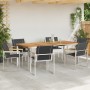 Conjunto de Comedor de Jardín 7 pcs Madera Sólida de Acacia