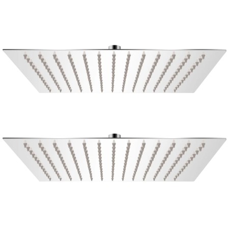 Duschkopf mit Regeneffekt, 2 Stück, Edelstahl, 30 x 30 cm von vidaXL, Duschköpfe - Ref: Foro24-275941, Preis: 47,20 €, Rabatt: %