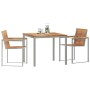 Conjunto de Comedor de Jardín 3 pcs Madera sólida de teca