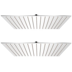 Cabezal de ducha efecto lluvia 2 uds acero inoxidable 40x40 cm de vidaXL, Cabezales de ducha - Ref: Foro24-275942, Precio: 93...