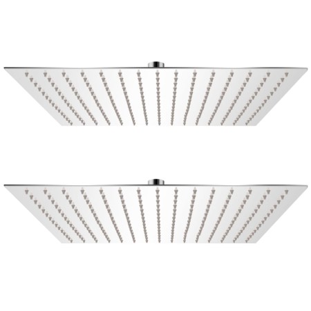 Cabezal de ducha efecto lluvia 2 uds acero inoxidable 40x40 cm de vidaXL, Cabezales de ducha - Ref: Foro24-275942, Precio: 88...