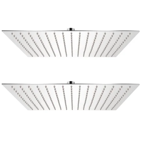 Cabezal de ducha efecto lluvia 2 uds acero inoxidable 40x40 cm de vidaXL, Cabezales de ducha - Ref: Foro24-275942, Precio: 10...