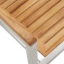 Conjunto de Comedor de Jardín 5 pcs Madera sólida de teca