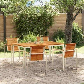 Conjunto de Comedor de Jardín 5 pcs Madera sólida de teca Conjunto de Comedor de Jardín 5 pcs Madera sólida de teca
