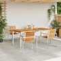 Conjunto de Comedor de Jardín 5 pcs Madera sólida de teca