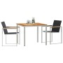 Conjunto de Comedor de Jardín 3 pcs Madera sólida de teca