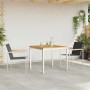 Conjunto de Comedor de Jardín 3 pcs Madera sólida de teca