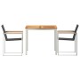 Conjunto de Comedor de Jardín 3 pcs Madera sólida de teca