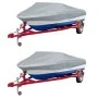 Cubierta para barco 2 unidades gris 427-488x173 cm de vidaXL, Cubiertas para almacenamiento de barcas - Ref: Foro24-279105, P...