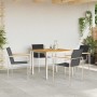 Conjunto de Comedor de Jardín 5 pcs Madera sólida de teca