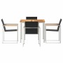 Conjunto de Comedor de Jardín 5 pcs Madera sólida de teca