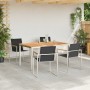 Conjunto de Comedor de Jardín 5 pcs Madera sólida de teca