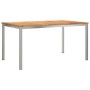 Conjunto de Comedor de Jardín 5 pcs Madera sólida de teca