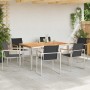 Conjunto de Comedor de Jardín 7 pcs Madera sólida de teca