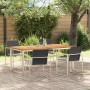Conjunto de Comedor de Jardín 5 pcs Madera sólida de teca