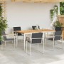 Conjunto de Comedor de Jardín 7 pcs Madera sólida de teca