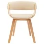 Dining chairs 4 pcs curved wood and cream synthetic leather by vidaXL, dining chairs - Ref: Foro24-278863, Price: 602,87 €, D...