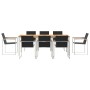 Conjunto de Comedor de Jardín 7 pcs Madera sólida de teca