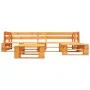 Set muebles de palés de jardín 4 pzas madera marrón miel de vidaXL, Conjuntos de jardín - Ref: Foro24-277457, Precio: 227,82 ...