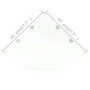 Eckregale 2 Einheiten transparente Chromstützen 45x45 cm von vidaXL, Regale und Regale - Ref: Foro24-3051594, Preis: 38,04 €,...