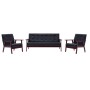 3-Piece Black Faux Leather Sofa Set by vidaXL, Sofas - Ref: Foro24-279136, Price: 489,41 €, Discount: %