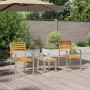 Conjunto de Comedor de Jardín 3 pcs Madera maciza de Acacia
