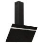 Steel and black tempered glass wall extractor hood 90 cm by vidaXL, Extractors - Ref: Foro24-51673, Price: 236,36 €, Discount: %