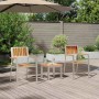 Conjunto de Comedor de Jardín 3 pcs Madera maciza de Acacia