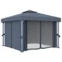 Gazebo with anthracite gray aluminum curtain 3x3 m by vidaXL, Tents and gazebos - Ref: Foro24-3053378, Price: 509,57 €, Disco...