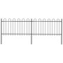 Gartenzaun mit schwarzen Stahlringspitzen 3,4x1 m von vidaXL, Zaunpaneele - Ref: Foro24-277657, Preis: 126,93 €, Rabatt: %